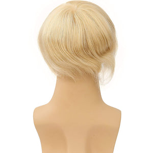 Mirana #613 Blonde Wavy 100% European Human Hair Toupee