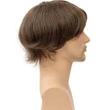 Load image into Gallery viewer, Elijah Dark Brown Wavy 100% European Human Hair Toupee