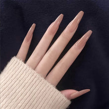 Load image into Gallery viewer, Nude Pink Extra Long Press On Nails