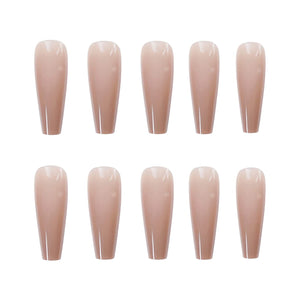 Nude Pink Extra Long Press On Nails