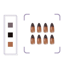 Load image into Gallery viewer, Brown &amp; Leopard Print Almond Shape Press On Nails