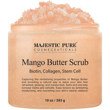 Load image into Gallery viewer, Therapeutic All-Natural Pure Mango Butter Exfoliating Body Scrub with Biotin, Collagen and Stem Cell, 10 oz