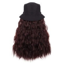 Load image into Gallery viewer, Galilea Dark Brown 24 Inch Long Wavy Curly Hat Wig
