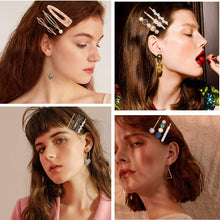 Load image into Gallery viewer, 20 Pcs Fashion Hair Clips Set, Handmade Cute Hair Barrettes Bobby Pins, Metal Hairpin