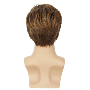Blake Brown With Higlights Layered Men's Wig