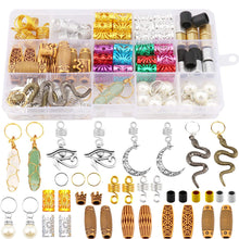 Load image into Gallery viewer, Crystal Wire Silver 121Pcs Dreadlocks Jewelry Decoration