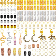 Load image into Gallery viewer, Crystal Wire Gold 121Pcs Dreadlocks Jewelry Decoration