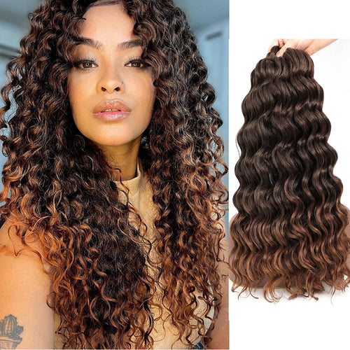Summer T30 Ocean Wave Curly Crochet Synthetic Hair Extensions