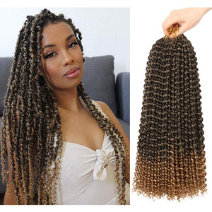 T27 Ombre Water Wave Passion Twist Crochet Hair