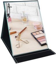 Load image into Gallery viewer, Thalia Folding Makeup Mirror with Cosmetic Desktop