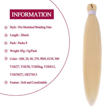 Load image into Gallery viewer, Yandi #613 26&quot; Soft Yaki Synthetic Pre-Streched Braiding Hair
