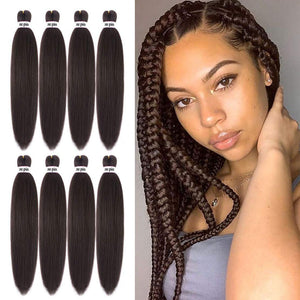 Alicia Yaki Straight #4 Synthetic Pre-Streched Braiding Hair