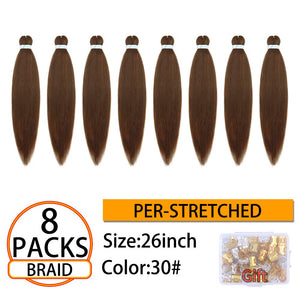Brianna Yaki Straight #30 Synthetic Pre-Streched Braiding Hair
