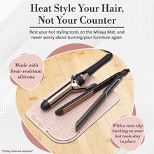 Load image into Gallery viewer, Elegant Rose Gold Large Silicone Heat Resistant Styling Station Mat