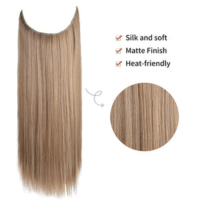 Madison Dark Blonde Synthetic  Halo Hair Extensions