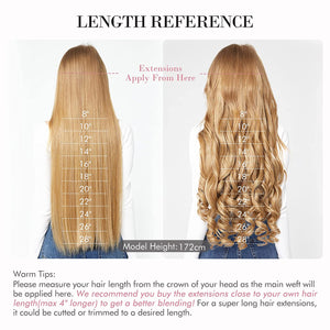 Chloe Light Blonde Synthetic Halo Hair Extensions