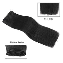 Load image into Gallery viewer, Selena 12-20 Inches Jet Black Double Weft Straight Human Hair Clip-In Extensions