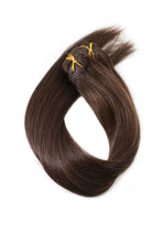 Load image into Gallery viewer, Rachel Dark Brown Silky Straight Human Hair Clip-In Extensions