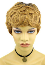 Load image into Gallery viewer, Halle Berry Pixie Cut T1B/30# Short Human Hair Wig