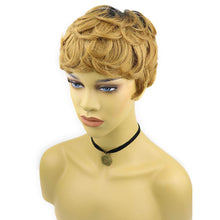 Load image into Gallery viewer, Halle Berry Pixie Cut T1B/30# Short Human Hair Wig
