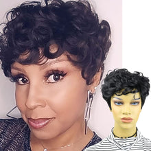 Load image into Gallery viewer, Short &amp; Sassy Curly Pixie Cut Style Human Hair Wig