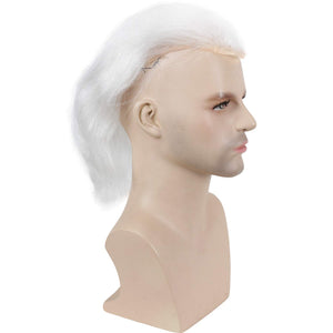 Platinum 6 Inches Straight European Human Hair Lace Front Toupee for Men