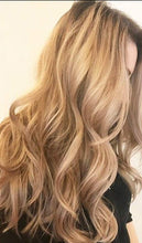 Load image into Gallery viewer, Megan Dark Blonde Straight Human Hair 18-20 Inches Clip-In Hair Extensions