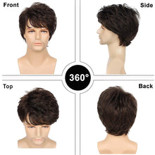 Load image into Gallery viewer, Jacob Brown Layered Men&#39;s Synthetic Wig