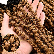 Load image into Gallery viewer, Blonde Water Wave Ombre 18 Inches Passion Twist Crochet Bulk Hair