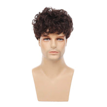 Load image into Gallery viewer, Esteban Curly Synthetic Layered Men&#39;s Wig