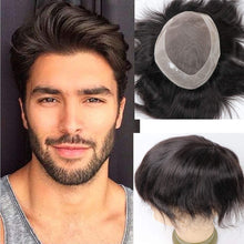 Load image into Gallery viewer, Gabriel 6x9 Men&#39;s Human Hair Pu Lace Toupee