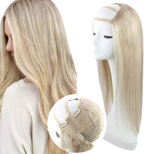 Load image into Gallery viewer, Brittney #18/613 Highlightes 16 Inches Human Hair U - Part Half Wig