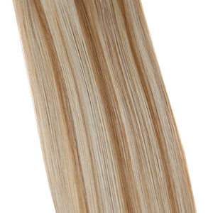 Whitney Beach Blonde With Brown Highlights Human Hair Wrap Around Ponytail Extension