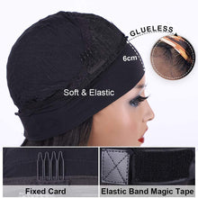 Load image into Gallery viewer, Black Long Straight Synthetic Headband Wig