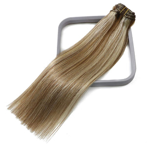 Chantel Brown To Blonde Balayage  Human Hair Clip-in Hair Extensions