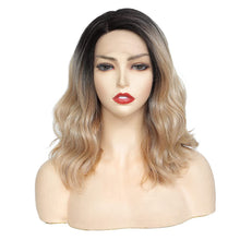 Load image into Gallery viewer, Vienna Blonde Ombre 12 Inch Natural Wavy Lace Front Wigs